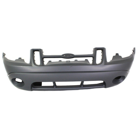 Front Bumper Cover Primed For 2004-2005 Ford Explorer Sport Trac With Fog Light Holes With Monochromatic Pkg Replacement REPF010358P