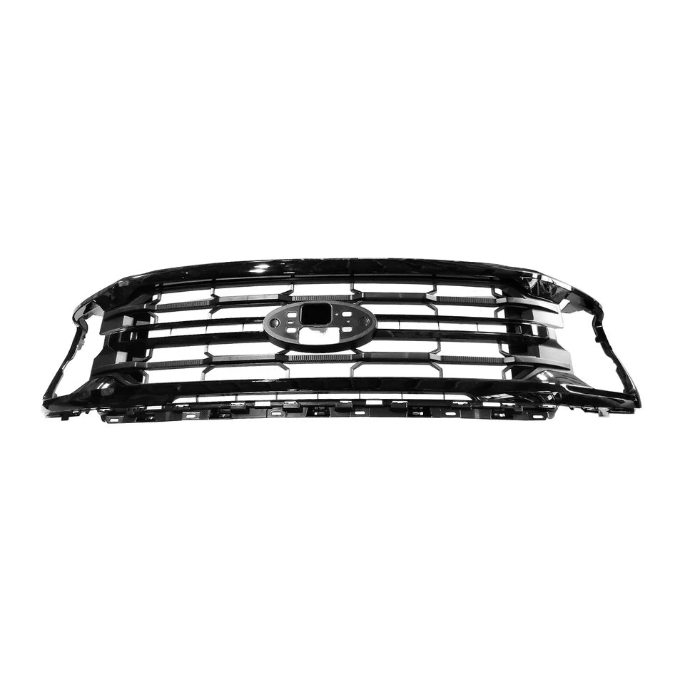 For 2024-2026 Ford F-150 F150 XLT Front Bumper Grille Upper Grill Gloss Black