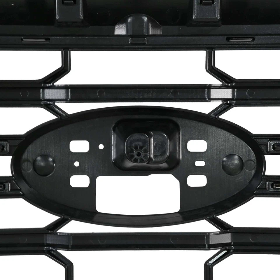 For 2024-2026 Ford F-150 F150 XLT Front Bumper Grille Upper Grill Gloss Black