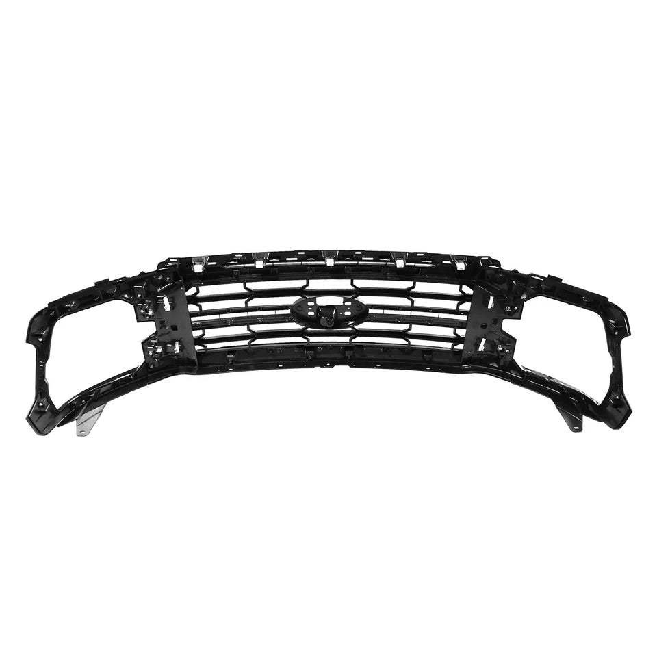 For 2024-2026 Ford F-150 F150 XLT Front Bumper Grille Upper Grill Gloss Black