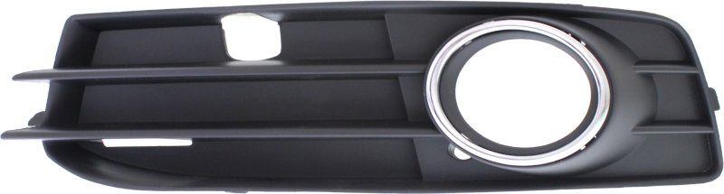 A3 09-13 FRONT FOG LAMP MOLDING LH, Black, w/ Chrome Trim, w/ Sport Pkg